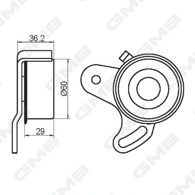 Купити GT10022 GMB Натяжний ролик