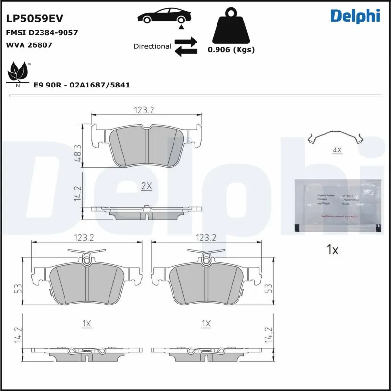 Купити 162384 Power Stop Задні колодки