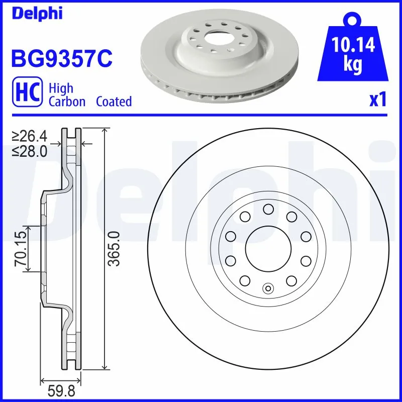 Гальмівні диски RT22261GLT5 Rotinger