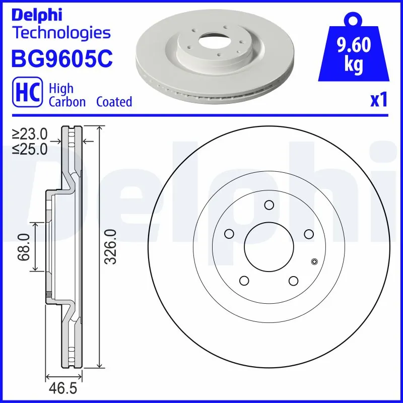 Диск переднього гальма Mazda DN4J33251 ціна, від 79.72 USD