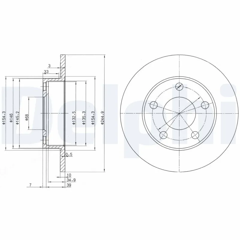 Гальмівні диски 986478315 Bosch