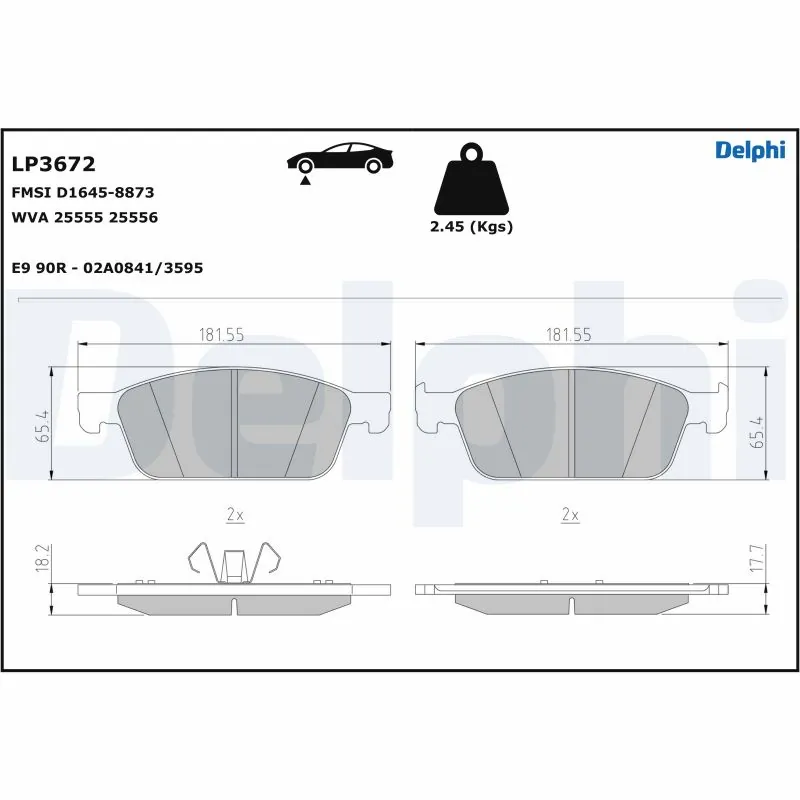 Задні гальмівні колодки Nissan Altima L33 седан (2012 - 2018) ціна, від 24.01 USD