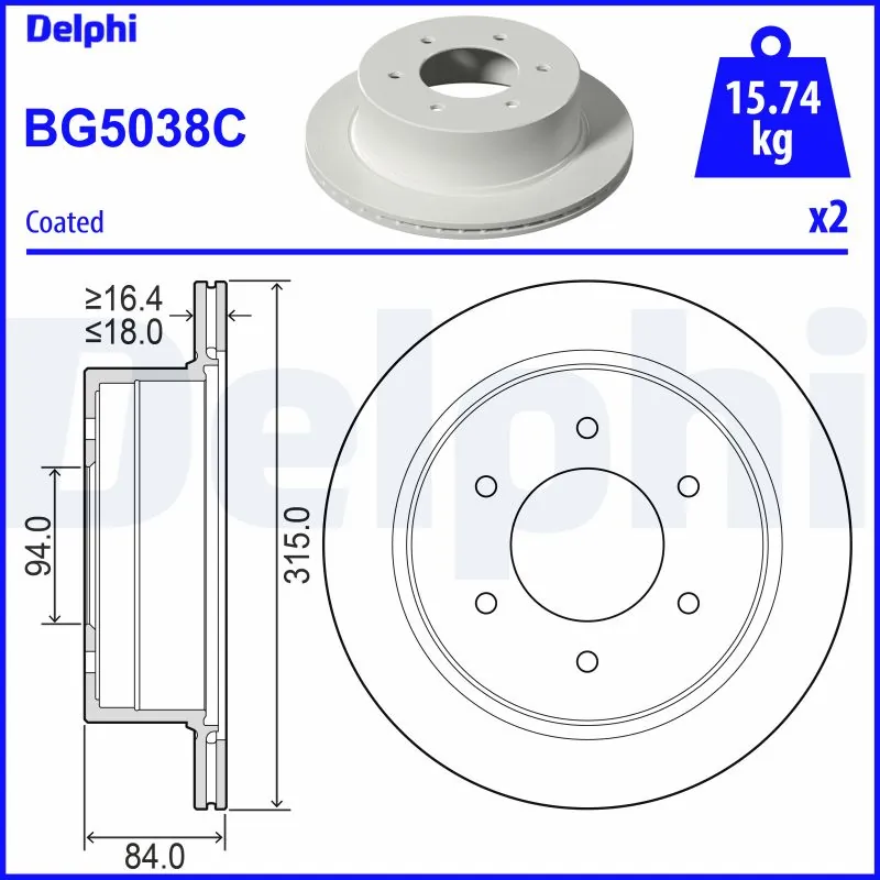 Купити 4615A097 Chrysler Диск заднього гальма