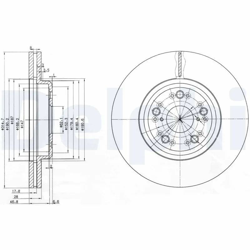 Купити 9831510 Brembo Ротор гальмівний