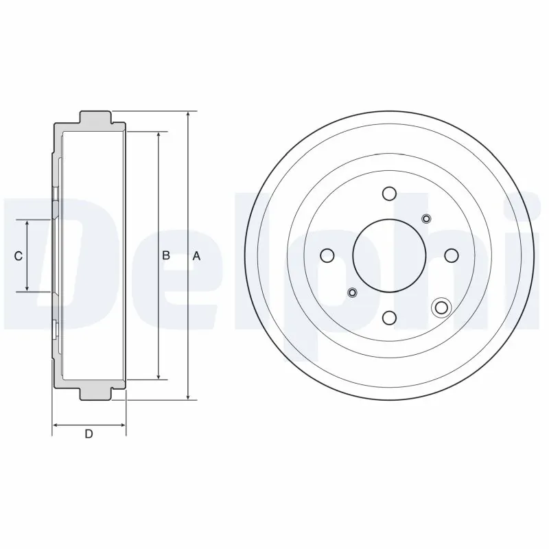 Купити BD6884 Kavo Parts Барабан гальмівний задній