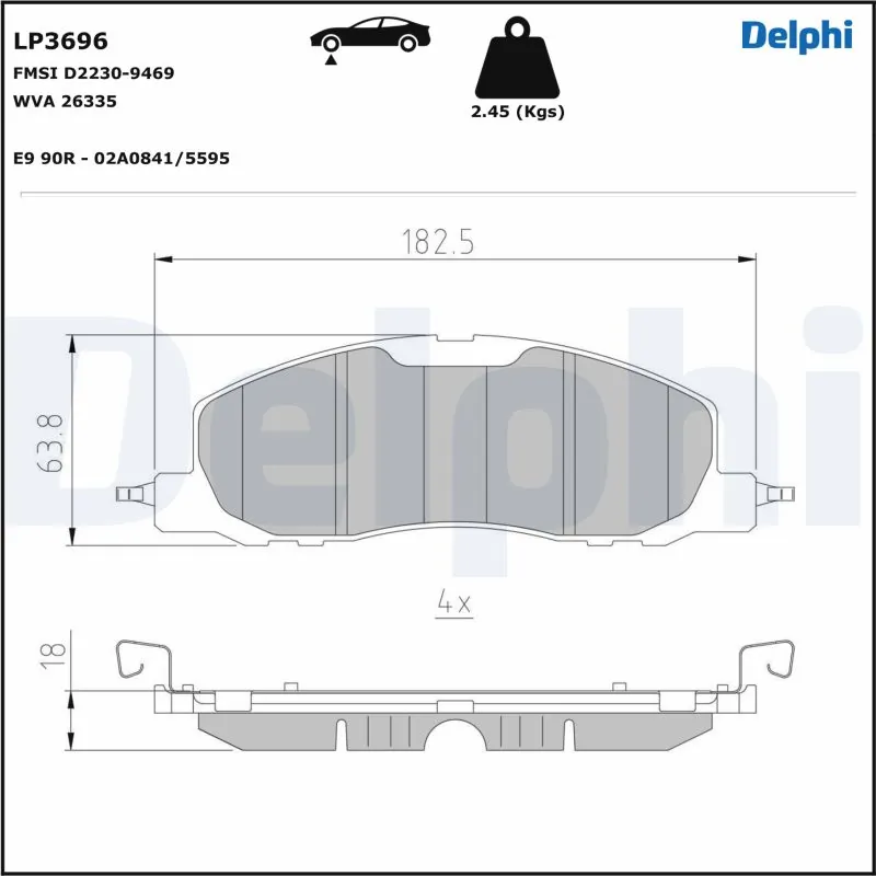 Гальмівні колодки Raybestos MGD2230CH ціна, від 73.81 USD
