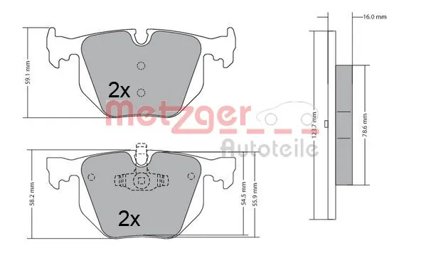 Задні гальмівні колодки 8660005127 Renault (RVI)