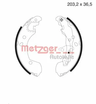 1611455080 Peugeot/Citroen Колодки гальмівні задні, барабанні