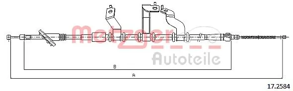 C70559OEM Korea (oem) Трос ручного гальма задній, правий