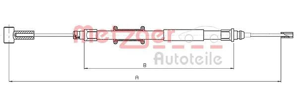 Трос ручного гальма задній, правий/лівий Adriauto AD1102192 ціна, від 9.16 USD
