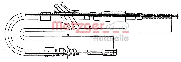 AD030211 Adriauto Трос ручного гальма задній, правий/лівий