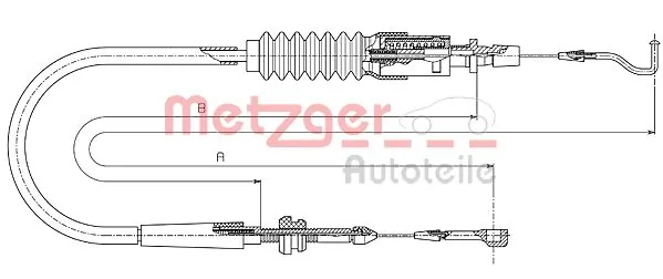 AD550361 Adriauto Трос газу (акселератора)