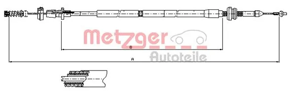 AD550380 Adriauto Трос газу (акселератора)
