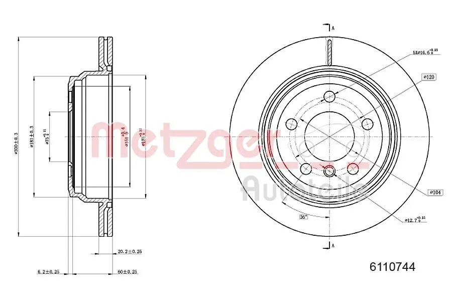 Задні дискові гальма BMW 3 седан (F30, F80) (2011 - 2018) ціна, від 16.80 USD