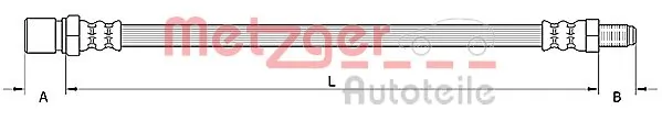 Шланг гальмівний передній Renault 21 