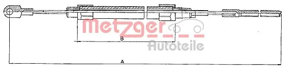 Трос ручного гальма задній, правий/лівий Adriauto AD050221 ціна, від 11.55 USD