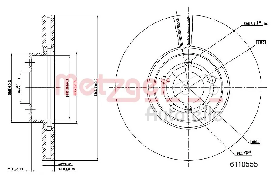 Гальмівні диски передні 60209960KSX Stellox
