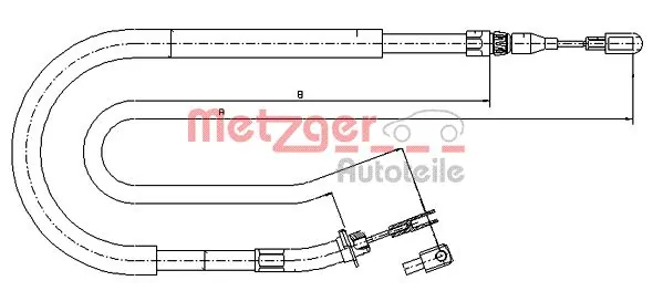 Гальмо стоянкове Rotweiss RW42121