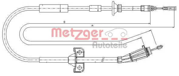 Трос ручного гальма задній, правий/лівий Volvo 30748236 ціна, від 27.45 USD