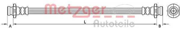 RM8244 Goodrem Шланг гальмівний задній