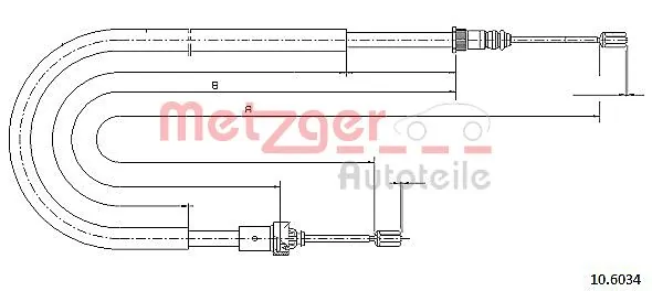 Трос ручного гальма задній, правий/лівий Adriauto 352061 ціна, від 11.95 USD