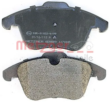 Гальмівні колодки Metzger 1170035 ціна, від 48.74 USD