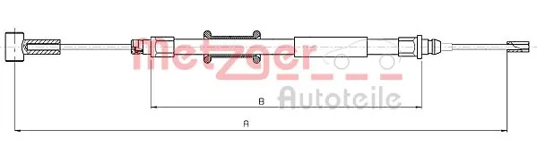 Трос ручного гальма задній, правий/лівий Adriauto AD1102182 ціна, від 10.16 USD