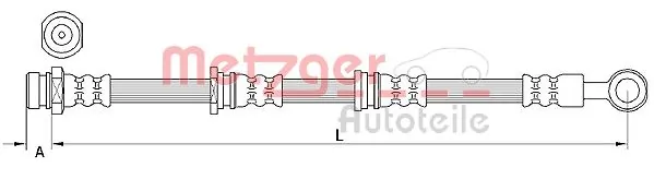 Гальмівні шланги передні 04650A702 Chrysler