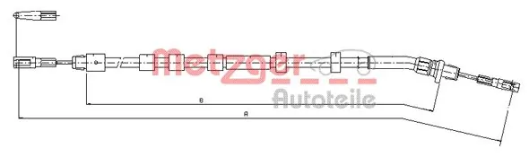 AD2702031 Adriauto Трос ручника задній лівий