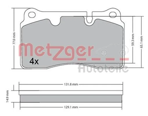 Гальмівні колодки KSP KSP01847 ціна, від 38.42 USD