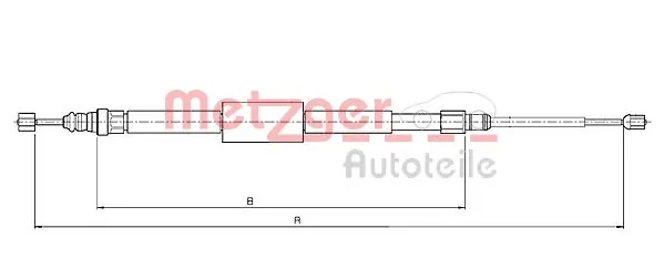 AD4102531 Adriauto Трос ручного гальма задній, правий/лівий