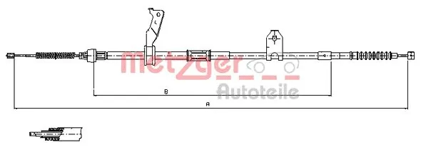 Трос стоянкового гальма задній лівий Adriauto AD5202092 ціна, від 21.31 USD