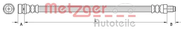 PHB694 Polcar Шланг гальмівний задній