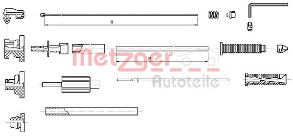 Трос газу Kleber L6065303 ціна, від 15.42 USD
