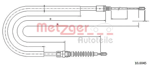Трос ручного гальма задній, правий/лівий Adriauto AD3502281 ціна, від 12.67 USD