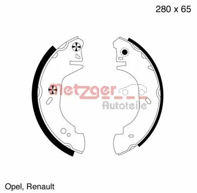 Колодки гальмові задні, барабанні ATE 3013703822 ціна, від 32.90 USD