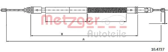 Трос ручного гальма задній, правий/лівий Adriauto AD112142 ціна, від 10.94 USD