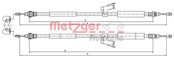 Купити AD570243 Adriauto Трос ручного гальма задній, правий/лівий