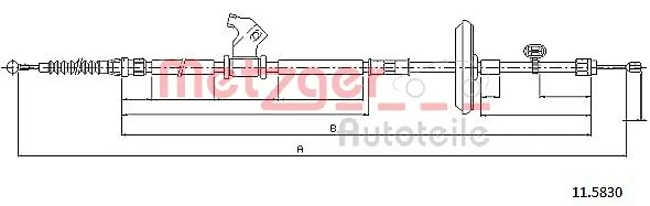 Купити LIN320211 Linex Трос ручного гальма задній, правий