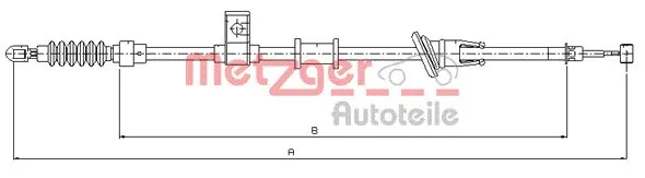 30884537 Volvo Трос ручника задній лівий