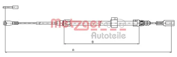 Трос стоянкового гальма передній Adriauto AD2702071 ціна, від 12.32 USD