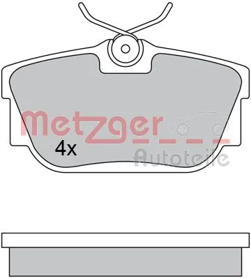 Купити Задні гальмівні колодки Volkswagen Transporter T4 70B, 70C, 7DB, 7DK, 70J, 70K, 7DC, 7DJ