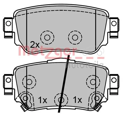 Купити Z171965 Power Stop Задні колодки