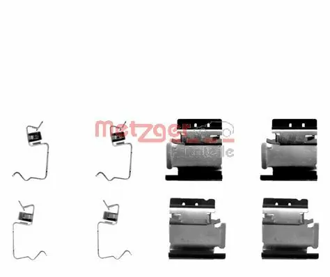 LX0313 Polcar Комплект пружинок кріплення дискових колодок, передніх