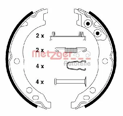Колодки ручника 77362290 Iveco