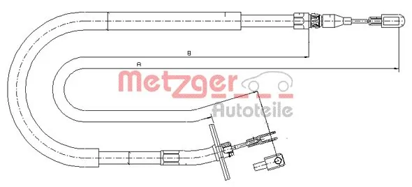 Трос стоянкового гальма задній правий SPC ME18 ціна, від 13.88 USD