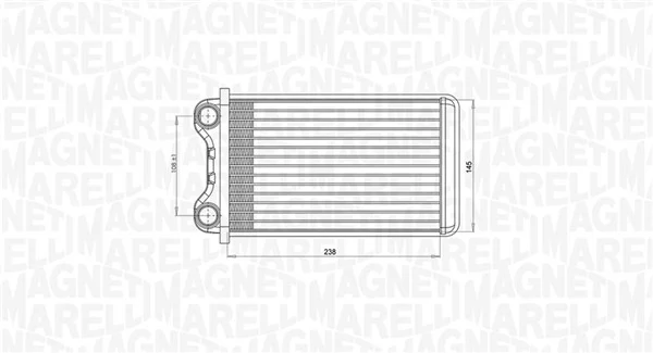 Радіатор пічки (обігрівача) Magneti Marelli 350218472000 ціна, від 36.21 USD