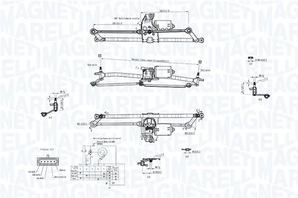 Трапеція щіток лобового скла Magneti Marelli 064351763010 ціна, від 31.36 USD