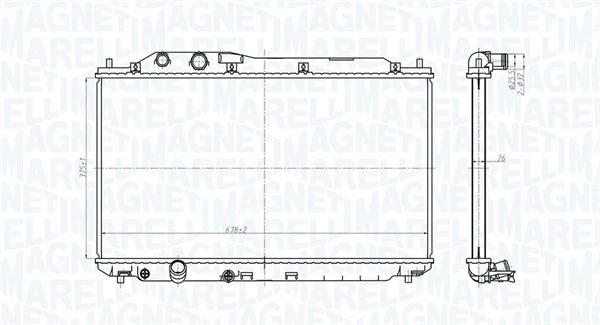 Радіатор основний Tangun P52122 ціна, від 64.61 USD