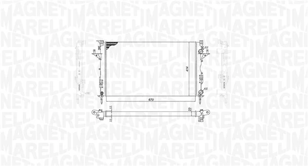 350213185800 Magneti Marelli Радіатор охолодження двигуна